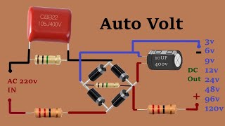 Auto volt convert 220v ac to 3v6v9v12v24v48v96v120v dc  AC To DC Led multioutput converter [upl. by Nessej]