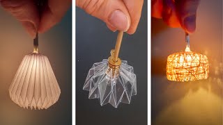 MINIATURE SUSPENSION Links tutorials👇suspensionorigamisuspensionleavessuspensionluminaire [upl. by Isidor923]