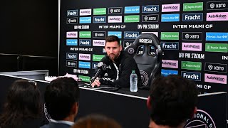 Lionel Messi 1st Press Conference with Inter Miami English [upl. by Eiramrebma]