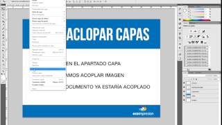 ACOPLAR CAPAS EN PHOTOSHOP [upl. by Reid]