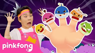 Zombie Shark Finger Family  Finger Family Song  Spooky Baby Sharks Everywhere  Pinkfong Official [upl. by Attelahs]