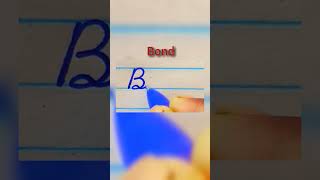 How to write the word Bond in cursive  Calligraphy writing  Hand Writing [upl. by Willin]