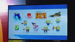 Despicable ME 3 Happy Meal toys and Menu Items at McDonalds MinionsatMcDo [upl. by Bert]