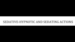 STAHLS  CH 5  PT 28  SEDATIVEHYPNOTIC ACTIONS psychiatrypharmacologypsychopharmacology [upl. by Naujyt502]