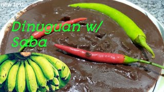 Dinuguan na may Saging na Saba  Dinuguan  Lutong Bicol [upl. by Waller808]