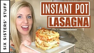 How to Make Instant Pot Lasagna for BEGINNERS [upl. by Ardnalac]