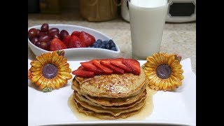 Pancakes de Avena y Plátano sin Harina Desayuno Saludable [upl. by Ennaerb]