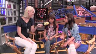 Cree Cicchino amp Madisyn Shipman  Nickelodeons quotGame Shakersquot Set Visit  AfterBuzz TV [upl. by Hacceber179]