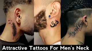 Attractive Tattoos For Mens Neck pt 2  Neck Tattoos For Men  Mens Fashion Emperor [upl. by Erland]