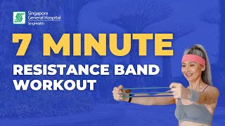 Effective 7 Minute Workout for Busy Adults  FULL BODY RESISTANCE BAND WORKOUT [upl. by Lemuel46]