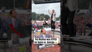 Pat McAfee was HYPE for Alabama vs Georgia 😭 collegefootball [upl. by Inol]