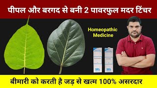 Homeopathic mother tincture made from peepal and banyan leaves [upl. by Jasik455]