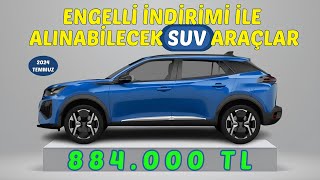 Engelli İndirimi Ötv Muafiyeti ile Alınabilecek Tüm Suv Araçlar [upl. by Auoz960]