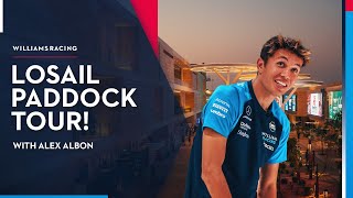 Alexs Losail Paddock Tour  Williams Racing [upl. by Yramliw135]