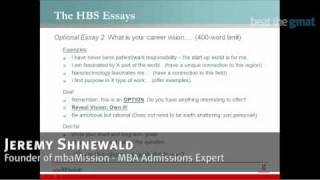 Breakdown of 2010 Harvard Business School Admissions Essays [upl. by Akeemahs]