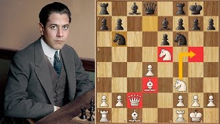 Hint of the Future  Capablanca vs Alekhine  Savorin Cup 1913 [upl. by Sidra]