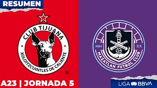 Resumen y Goles  Tijuana vs Mazatlan  Liga BBVA MX  Apertura 2023 [upl. by Suzanne15]