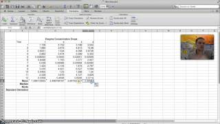 Calculating Mean Median Mode amp Standard Deviation in Excel [upl. by Brear436]