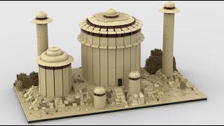 Lego jabbas palace for a Modular Tatooine MOC [upl. by Rita91]