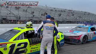 Ryan Blaney And Michael McDowell Discuss Their LateRace Incident On Pit Road Hear More From Blaney [upl. by Nnairahs117]