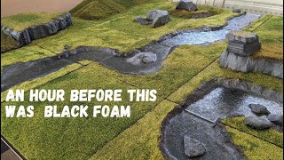 Easily Creating a Grassy Wargaming Board Part 5  Flocking amp Painting  Tabletop Terrain Tutorial [upl. by Ganley]