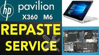 HP ENVY X360 M6 AQ 📢 REPASTE  SERVICE  CLEANING [upl. by Etheline]