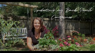 Back Porch Container Update  Dichondra Silver Falls Salvia Pentas  🌸 [upl. by Redienhcs940]