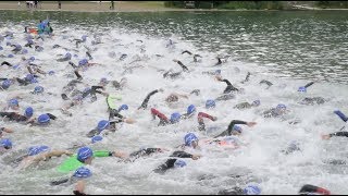 AixlesBains  15 ème édition du triathlon [upl. by Mailliw]