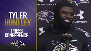 Tyler Huntley Gives Update on His Shoulder  Baltimore Ravens [upl. by Ellenrahs]