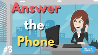 Answering the Phone Message Taking in Workplace English l English Conversation Practice At Work [upl. by Paolina]