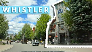 Whistler BC Downtown Drive 4K  British Columbia Canada [upl. by Ettenav]