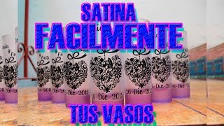 CURSO COMPLETO DE SATINADO DE VASOS 33 [upl. by Darra442]