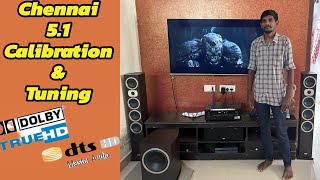 Hometheatre 51 Calibration amp Tuning In Chennai denon heco dolbyatmos RockAudios [upl. by Sicard]