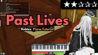 Børns  Past Lives Intro  EASY RobloxVirtual Piano Tutorial [upl. by Nyvets]