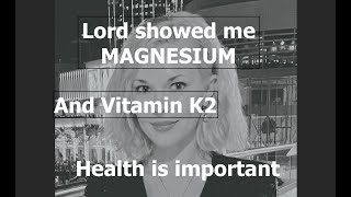 prophetic Magnesium K2 Take care of your health We need to have a strong immune system [upl. by Pet]