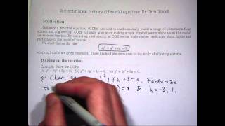 How to solve 2nd order differential equations [upl. by Otrebtuc]