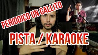 PISTAS  KARAOKE  quotPeriodico Un Gallitoquot ft ALDO GARCIA [upl. by Arim566]