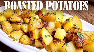 5STAR Garlic Roasted Potatoes Recipe The Best Crispy Roast Potatoes [upl. by Meneau]