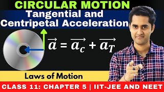 Circular Motion Lec 08  Tangential and Radial Centripetal acceleration  JEENEET [upl. by Meeka]