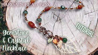 Bargain Bead Box  Gemstone amp Crystal Necklace  Quick amp Easy Jewelry Tutorial [upl. by Erodisi]