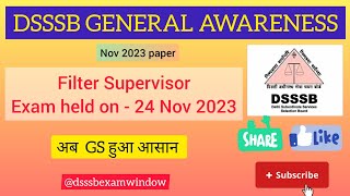 General Awareness part for dsssb examsdsssb dsssbexamwindow [upl. by Beverie]