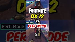 Fortnite  DirectX 12 vs Performance Mode  Quick FPS Test [upl. by Wycoff]