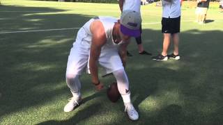 Elite 11 QB Shane Buechele dribbles a football [upl. by Noemys]