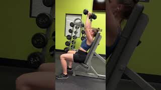 Seated Dumbbell Shoulder Press [upl. by Ettenig952]