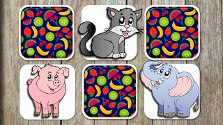 Animal Matching Game for Kids  App Gameplay Video [upl. by Arabele866]