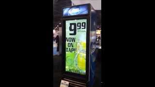 Digital Signage Transparent LCD Beverage Cooler Demo [upl. by Nowell403]