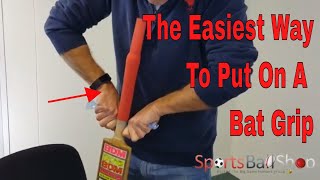 The Easiest Way To Put On A Bat Grip  Cricket [upl. by Rus]