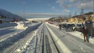 Cab Ride on Nordland line railway winter 02 [upl. by Kirimia316]