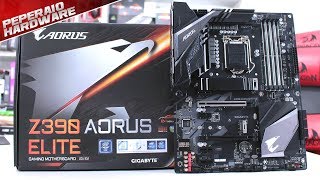 Review placamãe AORUS Z390 Elite  Testes I7 8700K 5Ghz  RAM 3600 Mhz  Análise VRM FLIR [upl. by Enrika650]