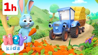 El Tractor y los Animales y Más  ¡ Una Hora   Rima Infantil  HeyKids  Canciones infantiles [upl. by Sofie]